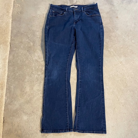 Levi's Curvy Bootcut Jeans Dark Wash Denim Classic Fit Women Size 31x28 Mid-rise - Picture 6 of 9